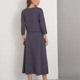 Conjunto Malha Blusa Barra Larga