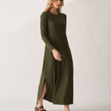 Vestido Longo Canelado