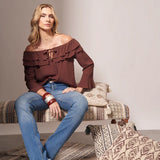 Calça Reta Barra a Fio