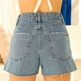 Shorts Mom Jeans Fenda Lateral