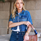 Jaqueta Manga Curta Barra a Fio