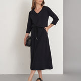 Conjunto Malha Blusa Barra Larga